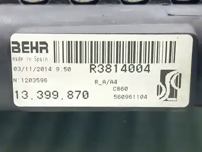 Автозапчастина б/у водяний радіатор для opel adam (m13) 1.4 посилання на oem iam 95530546  