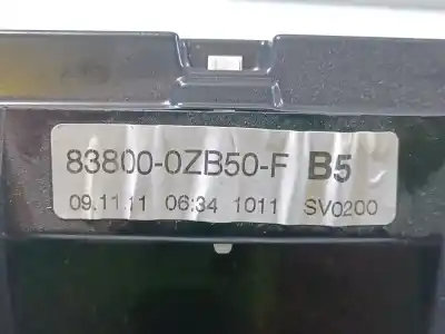Peça sobressalente para automóvel em segunda mão quadrante por toyota auris (_e15_) 1.4 d-4d (nde150_) referências oem iam 838000zb50 838000zb50f a2c53245520