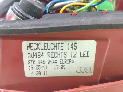 Автозапчасти б/у внутренний правый задний фонарь за audi a5 (8t3) rs5 quattro ссылки oem iam 8t0945094a  8t0945094a