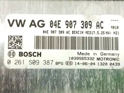 Second-hand car spare part ecu engine control for seat leon st (5f8) fr oem iam references 04e906027da 0261s09387 04e907309ac