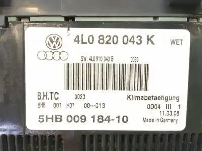 Автозапчасти б/у климат-контроль за audi q7 (4l) v6 3.0 tdi (176kw) clean diesel ambiente ссылки oem iam 4l0820043m 5hb00918410 4l0820043k