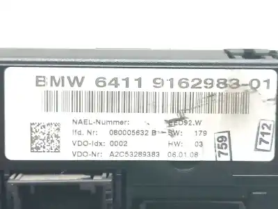 Peça sobressalente para automóvel em segunda mão comando de sofagem (chauffage / ar condicionado) por bmw 1 (e81) 120 d referências oem iam 64119162983 a2c53289383 