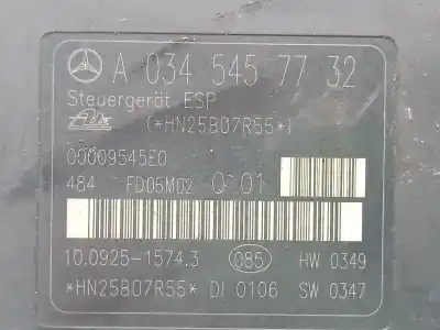 Recambio de automóvil de segunda mano de abs para mercedes clase c (w203) berlina 220 cdi (la) (203.008) referencias oem iam a0044316212 a0345457732 , 10092515743 a0054312912