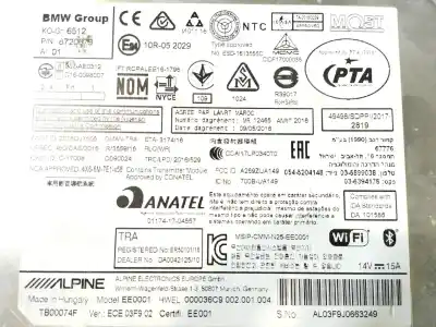 Second-hand car spare part audio system / radio cd for bmw 2 active tourer (f45) 218 i oem iam references   65128720679