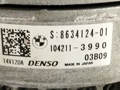 Автозапчастина б/у генератор для bmw 2 active tourer (f45) 218 i посилання на oem iam 12318634124 1042113990 28-7989 8634124