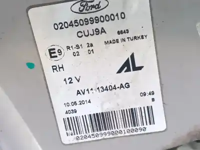 Gebrauchtes Autoersatzteil heckleuchte rechts zum ford b-max (jk) 1.0 ecoboost oem-iam-referenzen 1806453 02045099900010 av1113404ag