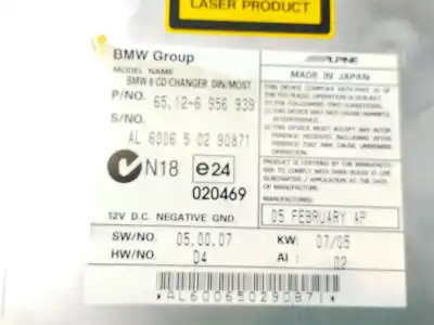 Second-hand car spare part audio system / radio cd for bmw 6 (e63) 645 ci oem iam references  al600650290871 65126956939