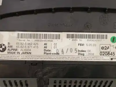 Second-hand car spare part multifunction display for bmw 6 (e63) 645 ci oem iam references  05b029ha0359x - al6004 696242502t