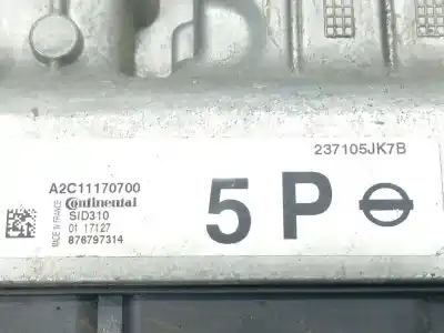 Автозапчасти б/у блок управления двигателем за nissan np300 navara pick-up (d23, d23t) 2.3 dci ссылки oem iam 237105jk7b 876797314 a2c11170700