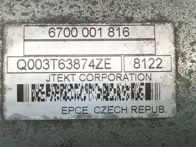 Автозапчастина б/у рульмова рейка для peugeot 207/207+ (wa_, wc_) 1.4 посилання на oem iam 400151 q003t63874ze 6700001816