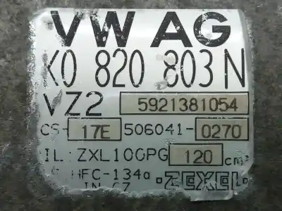 Piesă de schimb auto la mâna a doua COMPRESOR DE AER CONDIȚIONAT pentru AUDI A3 (8P)  Referințe OEM IAM 1K0820859S 5921381054 51-0123 1K0820803N