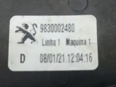 Автозапчасти б/у задний правый стеклорегулятор за peugeot 2008 ii (ud_, us_, uy_, uk_) 1.2 puretech 100 ссылки oem iam 9830002480  