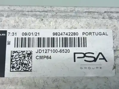 Автозапчастина б/у інтеркулер для peugeot 2008 ii (ud_, us_, uy_, uk_) 1.2 puretech 100 посилання на oem iam 9824742280  