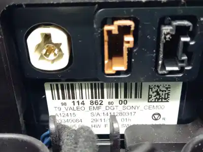 Second-hand car spare part multifunction display for citroen c4 cactus 1.2 vti 82 oem iam references  9811486280 98010025zd