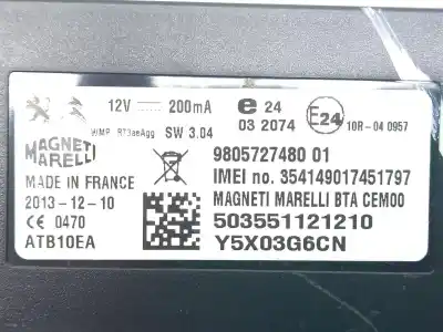 Pezzo di ricambio per auto di seconda mano modulo elettronico per citroen c4 grand picasso ii (da_, de_) 1.6 hdi / bluehdi 115 riferimenti oem iam 9805727480 503551121210 