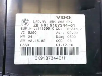 Peça sobressalente para automóvel em segunda mão quadrante por bmw 3 touring (e91) 320 d xdrive referências oem iam 62109316127 684268057 - 14369510 9187344