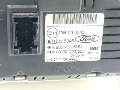 Автозапчастина б/у багатофункційний дисплей для ford transit connect monospace 1.6 tdci посилання на oem iam  b9j00v007225 em5t18b955ba