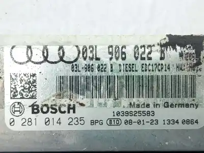 Автозапчастина б/у ебу контролер двигуна для audi a4 b8 (8k2) 2.0 tdi quattro посилання на oem iam 03l906022b 1039s25583 0281014235