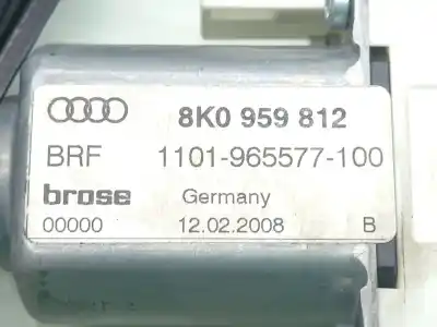 Автозапчастина б/у регулятор скла заднього правого для audi a4 b8 (8k2) 2.0 tdi quattro посилання на oem iam 8k0839462 1101965577100 , 966607100 , 7746022900 8k0959812