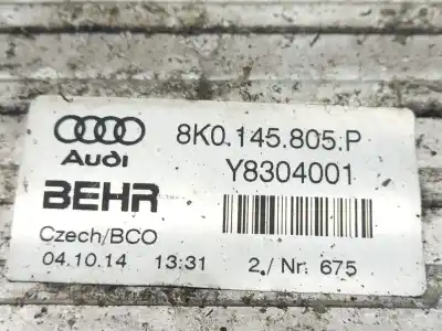 Автозапчастина б/у інтеркулер для audi a4 b8 (8k2) 2.0 tdi quattro посилання на oem iam 8k0145805p y8304001 