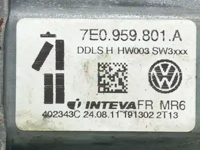 Автозапчастина б/у регулятор вікна передній лівий для vw multivan v (7hm, 7hn, 7hf, 7ef, 7em, 7en) 1.9 tdi посилання на oem iam 7e0837753e 7e1837729e 7e0959801a