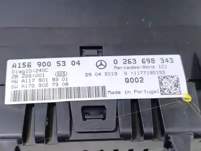 Автозапчастина б/у панель інструментів для mercedes-benz clase gla (x156) gla 200 cdi / d (156.908) посилання на oem iam a1569005304 0263698343 