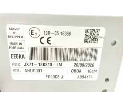 Автозапчасти б/у аудиосистема / радио cd за ford focus iv (hn) 1.0 ecoboost ссылки oem iam  ahuc001 jx7118k810lm
