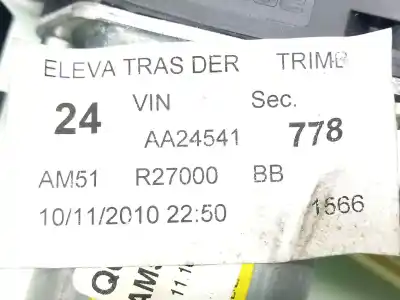 Автозапчасти б/у задний правый стеклорегулятор за ford c-max (dm2) 1.6 tdci ссылки oem iam   am51r27000bb