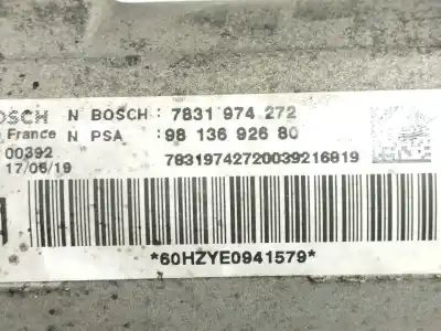 Автозапчастина б/у рульмова рейка для opel vivaro c furgón (k0) 2.0 посилання на oem iam 9813692680  7831974272