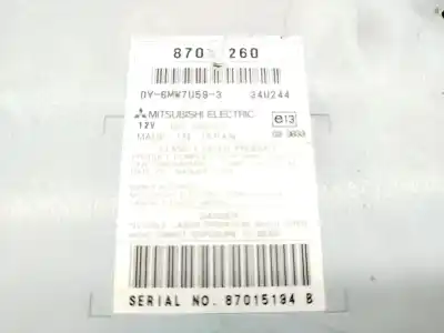 Second-hand car spare part audio system / radio cd for mitsubishi outlander (cw0) 2.0 di-d cat oem iam references  34u244 dy6mw7u593