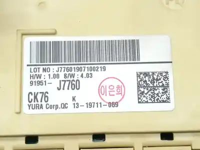 Автозапчасти б/у блок реле/предохранителей за kia xceed (cd) 1.4 t-gdi ссылки oem iam   91951j7760