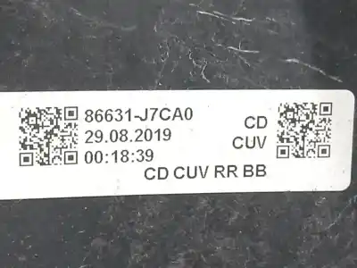 Автозапчастина б/у підсилення заднього бампера для kia xceed (cd) 1.4 t-gdi посилання на oem iam   86631j7ca0