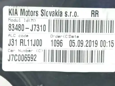 Автозапчасти б/у задний правый стеклорегулятор за kia xceed (cd) 1.4 t-gdi ссылки oem iam   
