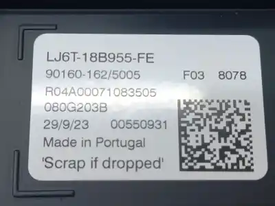 Peça sobressalente para automóvel em segunda mão display gps / multimídia por ford kuga iii (dfk) 2.5 duratec plug-in-hybrid referências oem iam 2536423 90160162 lj6t18b955fe