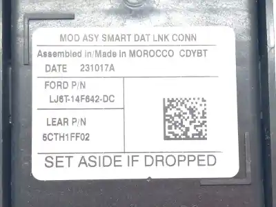 Second-hand car spare part electronic module for ford kuga iii (dfk) 2.5 duratec plug-in-hybrid oem iam references 2663833  lj6t14f642dc