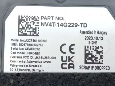 Автозапчасти б/у электронный модуль за ford kuga iii (dfk) 2.5 duratec plug-in-hybrid ссылки oem iam nv4t14g229td a2c7861100200 