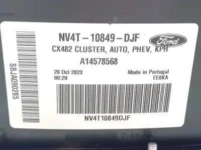 Автозапчасти б/у приборная доска за ford kuga iii (dfk) 2.5 duratec plug-in-hybrid ссылки oem iam 2664376 a14578568 nv4t10849djf