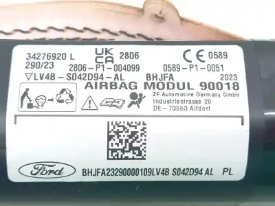 Автозапчасти б/у передняя правая подушка безопасности за ford kuga iii (dfk) 2.5 duratec plug-in-hybrid ссылки oem iam 2641851  lv4bs042d94al