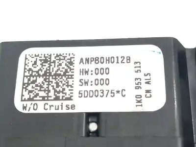 Second-hand car spare part indicator switch for volkswagen caddy iii monospace (2kb, 2kj, 2cb, 2cj) 1.9 tdi oem iam references 1k0953513e  1k0953513
