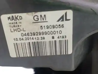 Автозапчастина б/у ліва фара для opel combo d expression l1h1 посилання на oem iam 95526869 95512505 04639299900010 51909056
