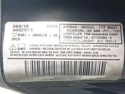 Автозапчастина б/у комплект подушки безпеки для ford fiesta vi (cb1, ccn) 1.6 tdci посилання на oem iam   