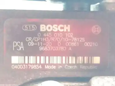 Автозапчастина б/у насос инжекційний для ford fiesta vi (cb1, ccn) 1.6 tdci посилання на oem iam  9683703780a 0445010102