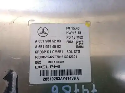 Second-hand car spare part ecu engine control for mercedes clase c t-model (s205) c 220 bluetec / d (205.204) oem iam references a6519005203 28519253ay414vha a6519005203 a6519014502