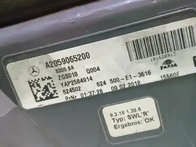 Автозапчасти б/у правый задний фонарь за mercedes clase c t-model (s205) c 220 bluetec / d (205.204) ссылки oem iam a2059065200 yap2584914 a2059065200