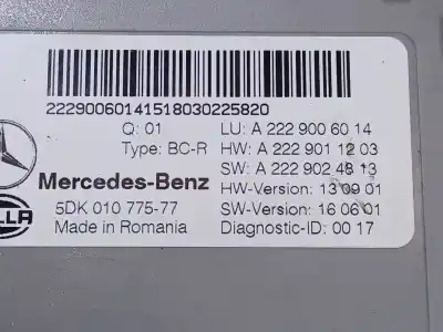 Автозапчастина б/у електронний модуль для mercedes clase c t-model (s205) c 220 bluetec / d (205.204) посилання на oem iam  5dk01077577 a2229006014 a2229011203 a2229024813