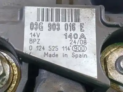 Автозапчастина б/у генератор для audi a4 b8 (8k2) 2.0 tdi посилання на oem iam 03g903016ex 0124525114 03g903016e