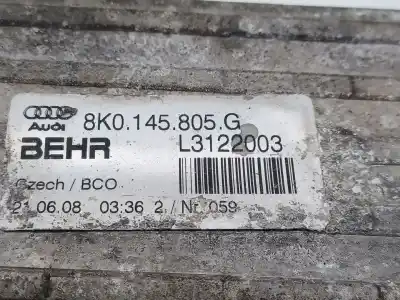 Автозапчастина б/у інтеркулер для audi a4 b8 (8k2) 2.0 tdi посилання на oem iam 8k0145805p l3122003 8k0145805g