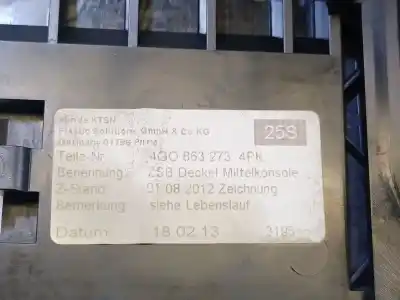Автозапчастина б/у бардачок для audi a6 allroad c7 (4gh, 4gj) 3.0 tdi quattro посилання на oem iam   4g0863273a 4g0863273 4pk