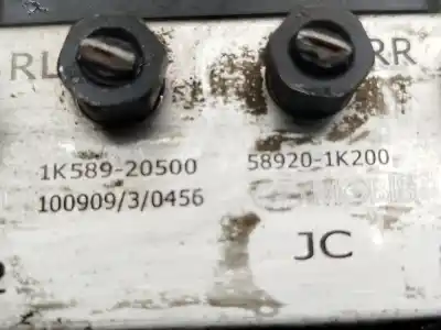 Peça sobressalente para automóvel em segunda mão abs por hyundai ix20 (jc) 1.4 referências oem iam  1k58920500 589201k200