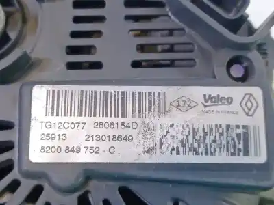 Tweedehands auto-onderdeel alternator voor renault scénic iii (jz0/1_) 1.2 tce oem iam-referenties 8201040749 tg12c077 2606154d 28-6536 8200849752
